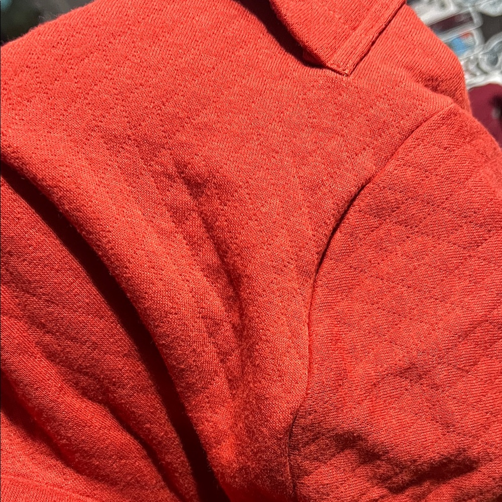 Orange Button-Up Sweater - Picture 4 of 4